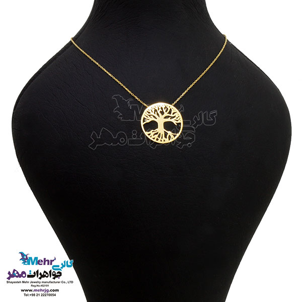 گردنبند طلا - طرح درخت زندگی