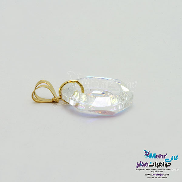 آویز طلا - سنگ سواروسکی رینگ