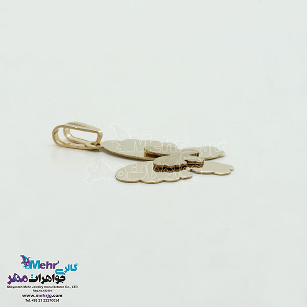 آویز طلا - طرح پروانه