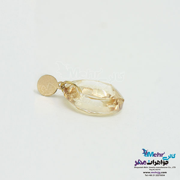 آویز طلا - سنگ سواروسکی رینگ