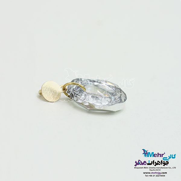 آویز طلا - سنگ سواروسکی رینگ