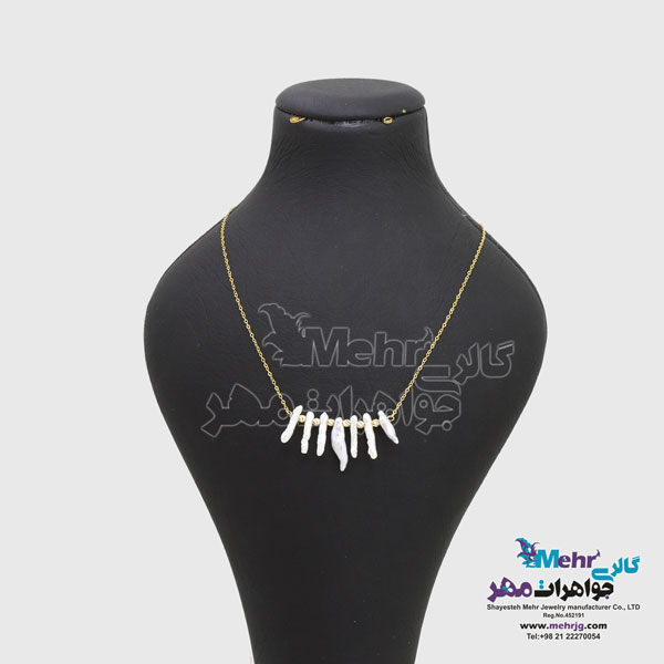گردنبد طلا - مروارید باروک