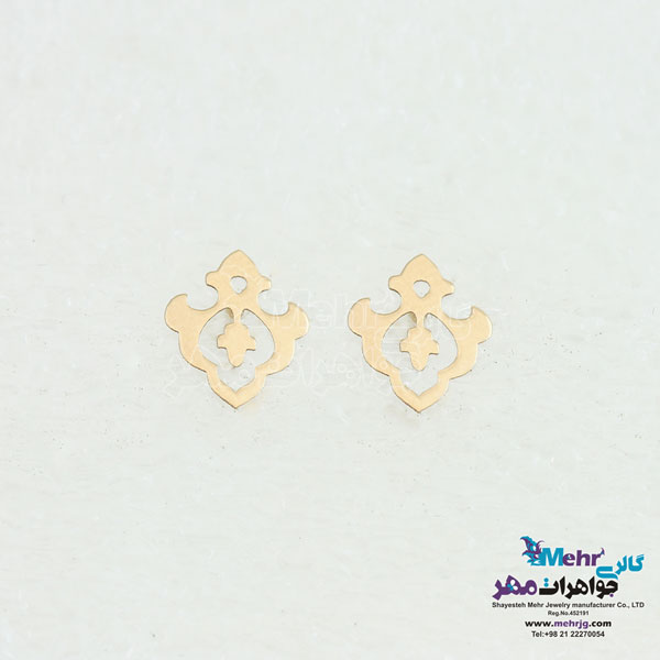 گوشواره طلا - طرح اسلیمی