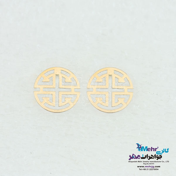 گوشواره طلا - طرح هندسی