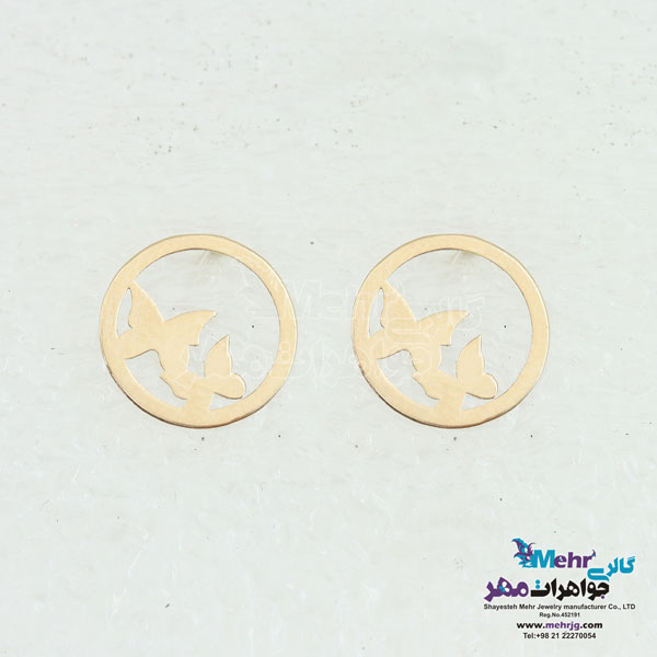 گوشواره طلا - طرح پروانه