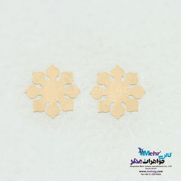 گوشواره طلا - طرح برف