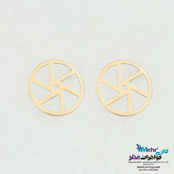 گوشواره طلا - طرح هندسی