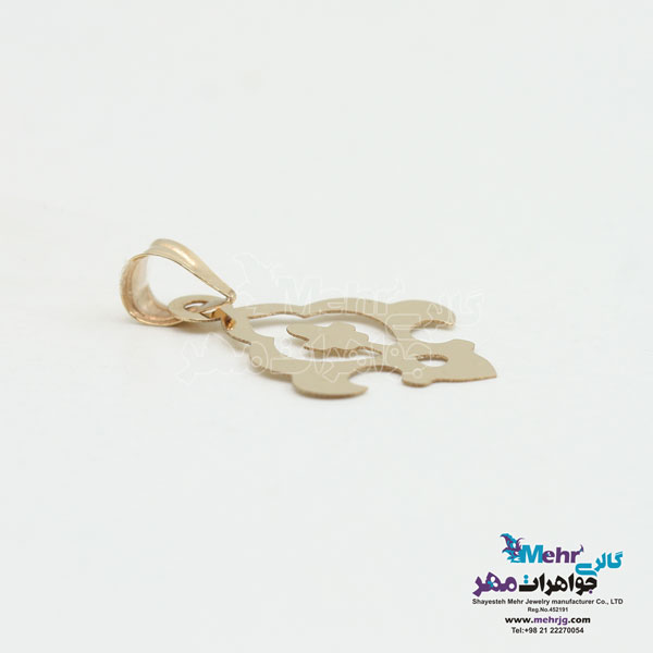 آویز طلا - طرح اسلیمی