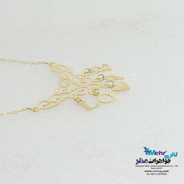 گردنبند طلا - طرح عشق
