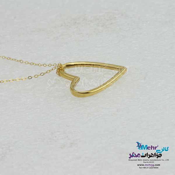 گردنبند طلا - طرح قلب