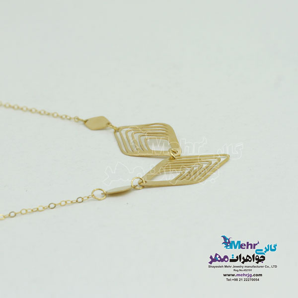 گردنبند طلا - طرح هندسی
