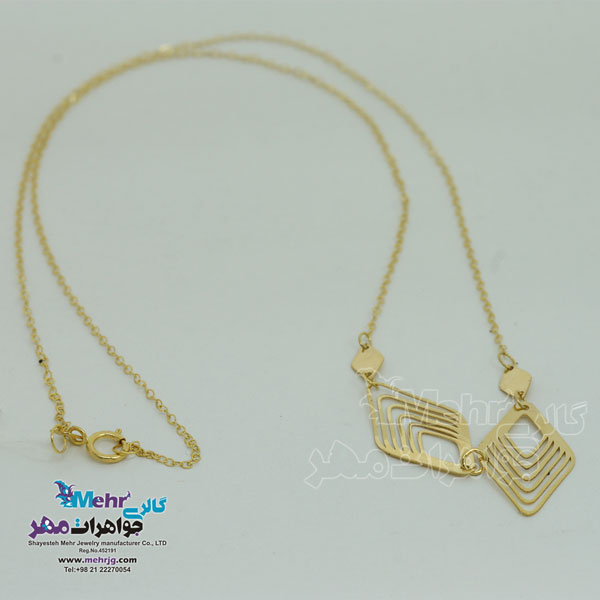 گردنبند طلا - طرح هندسی