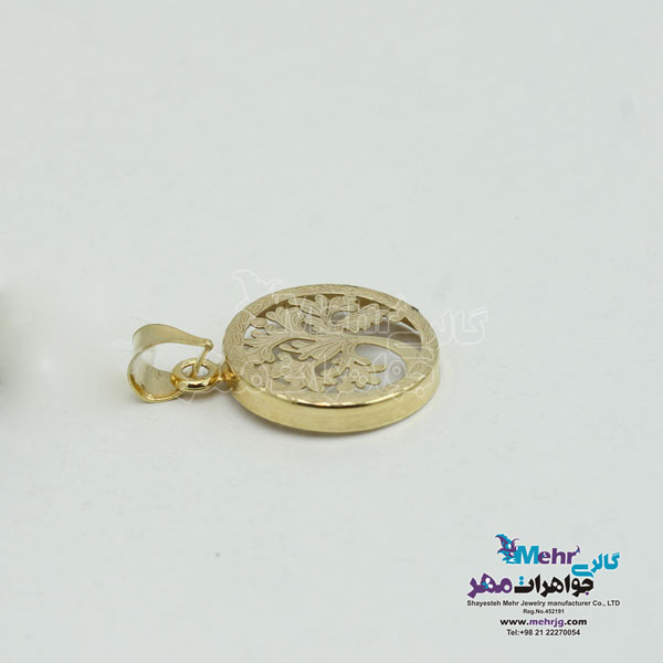 آویز طلا - طرح درخت زندگی