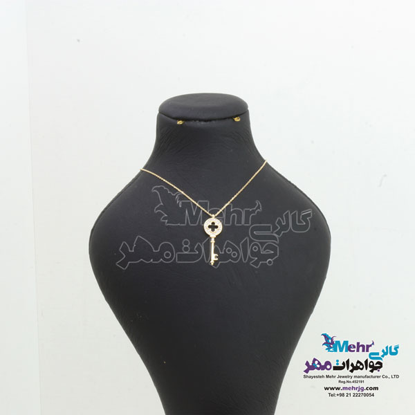 گردنبند طلا - طرح کلید