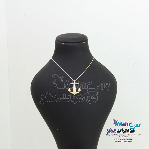 گردنبند طلا - طرح  لنگر