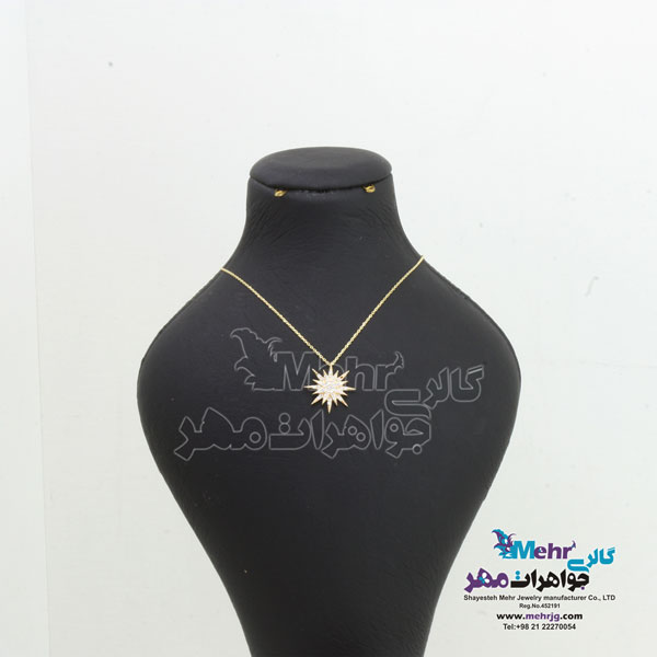 گردنبد طلا - طرح خورشیدی