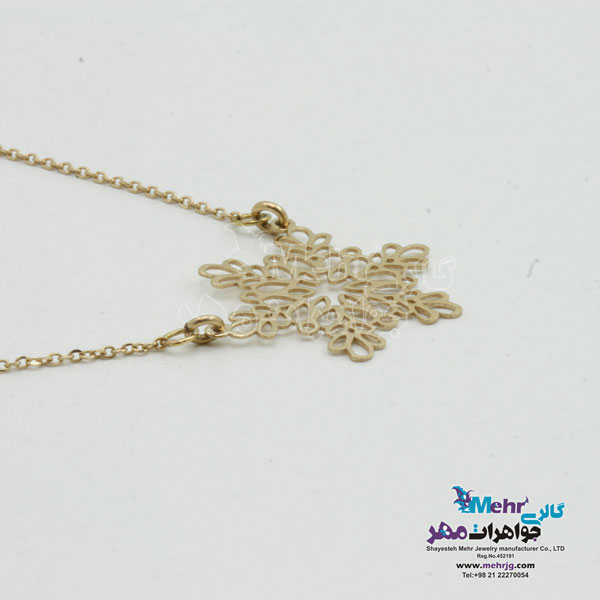 گردنبند طلا - طرح برف