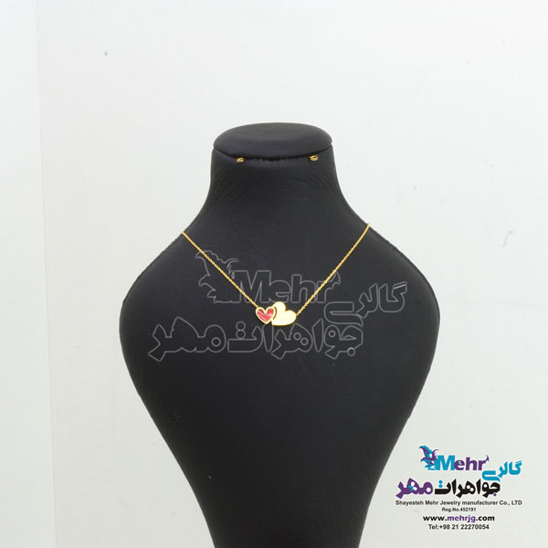 گردنبند طلا - طرح قلب