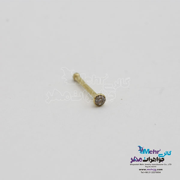 پیرسینگ طلا - طرح هندسی