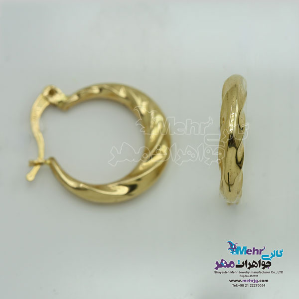 گوشواره طلا - طرح حلقه ای