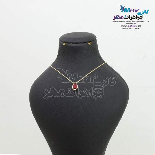 گردنبد طلا -  طرح اشک