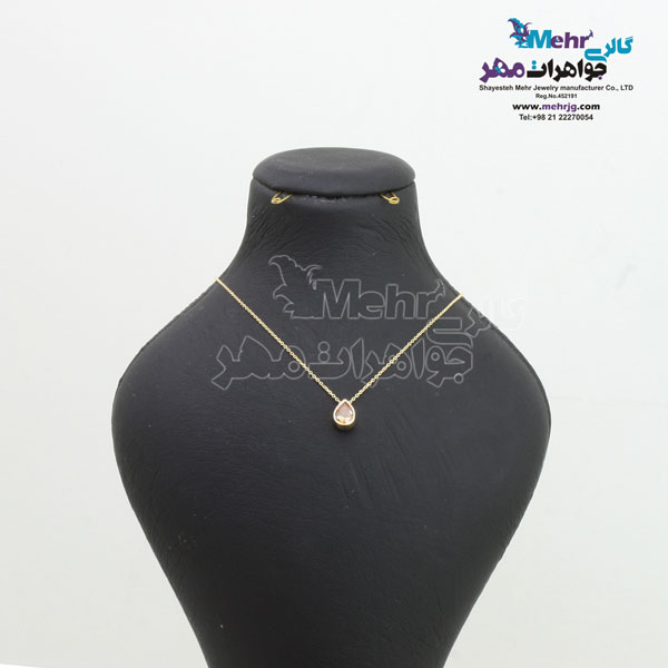 گردنبند طلا - طرح اشک