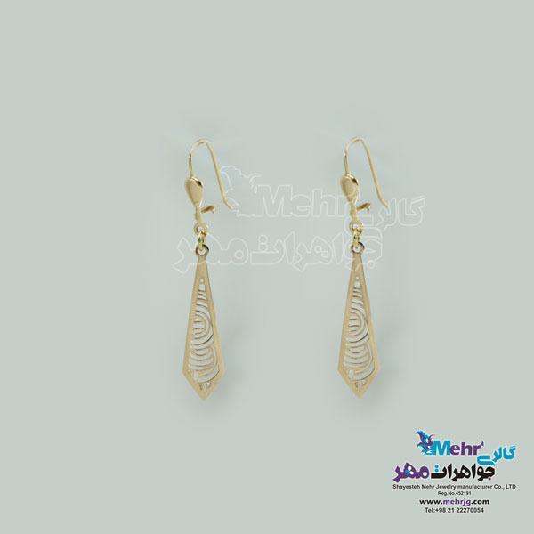 گوشواره طلا - طرح ابر و باد