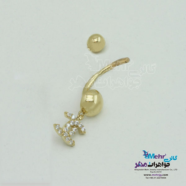 پیرسینگ طلا - طرح شنل