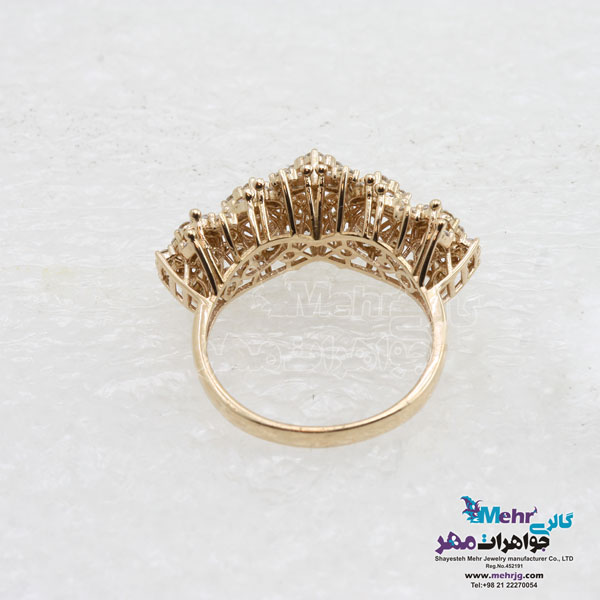 انگشتر طلا - طرح فلاور