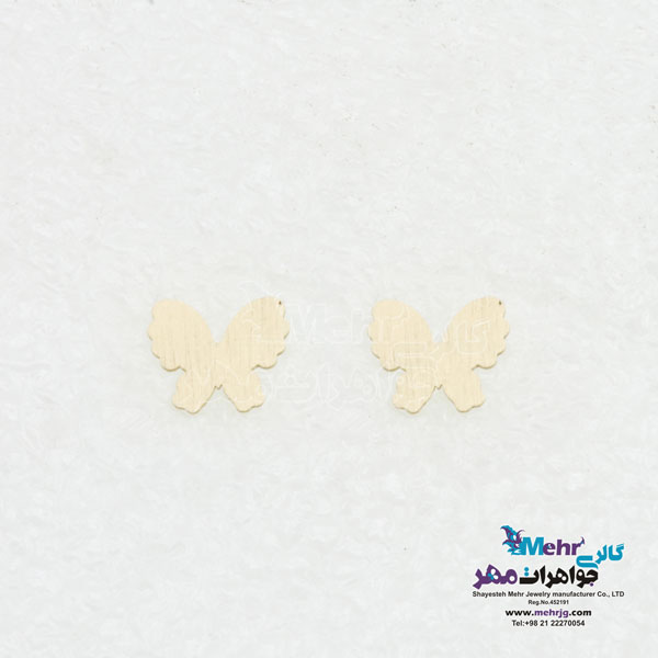 گوشواره طلا - طرح پروانه