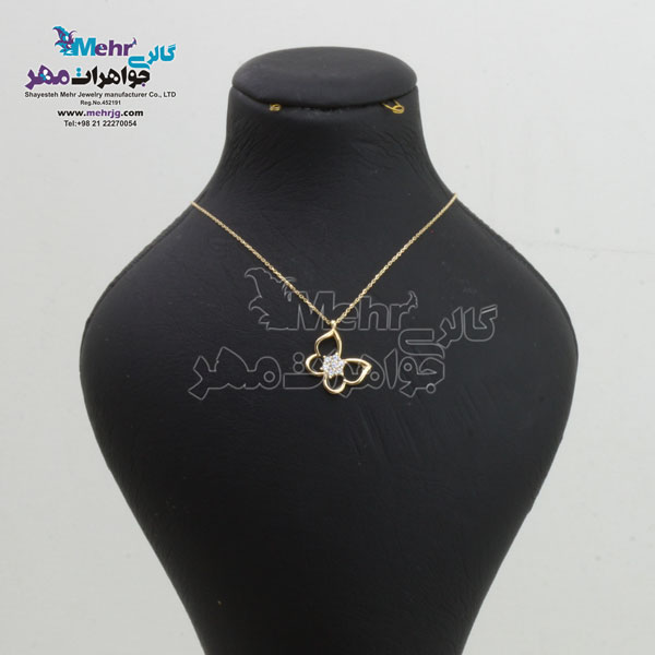 گردنبند طلا - طرح پروانه