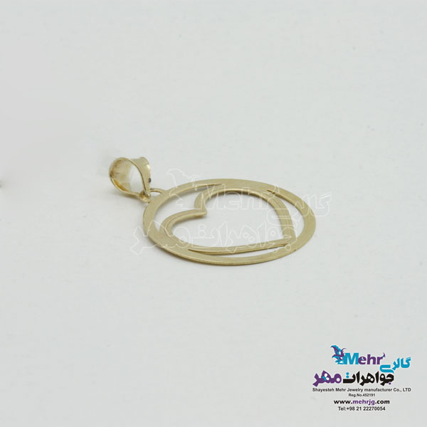 آویز طلا - طرح قلب