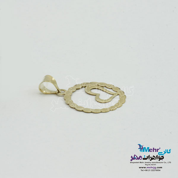 آویز طلا - طرح قلب