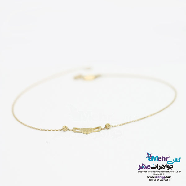 پابند طلا - طرح قلب فرشته