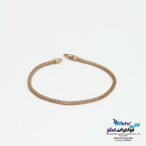 دستبند طلا - طرح بافت