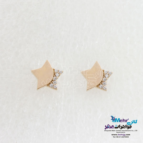 گوشواره طلا - طرح ستاره