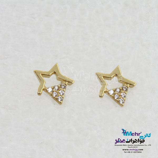 گوشواره طلا - طرح ستاره