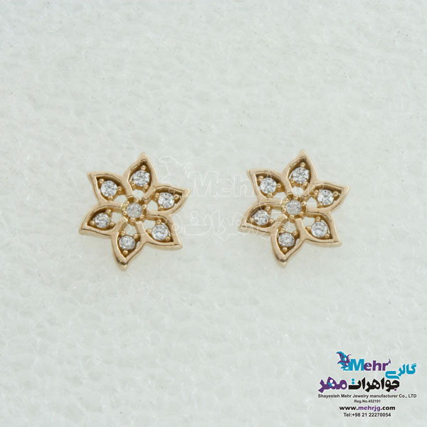 گوشواره طلا - طرح ستاره