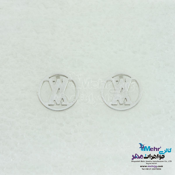 گوشواره طلا - طرح حروف لاتین