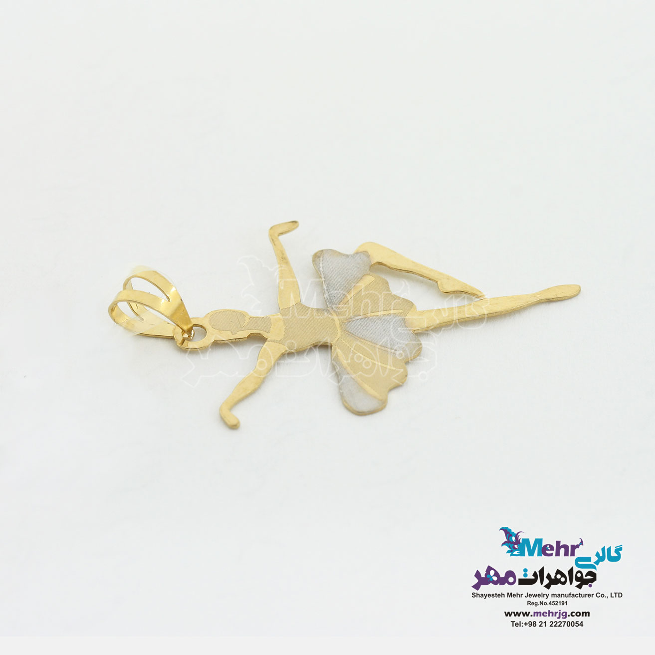 آویز طلا - طرح بالرین