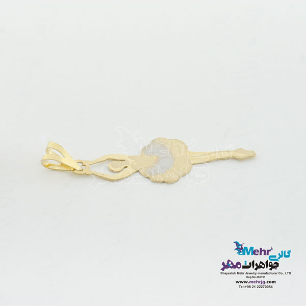 آویز طلا - طرح بالرین