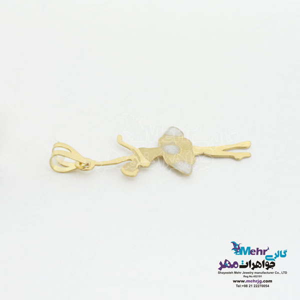 آویز طلا - طرح بالرین