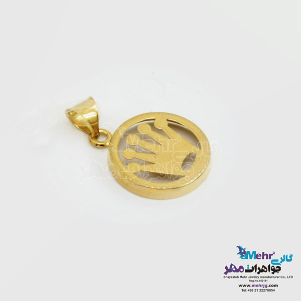 آویز طلا - طرح تاج