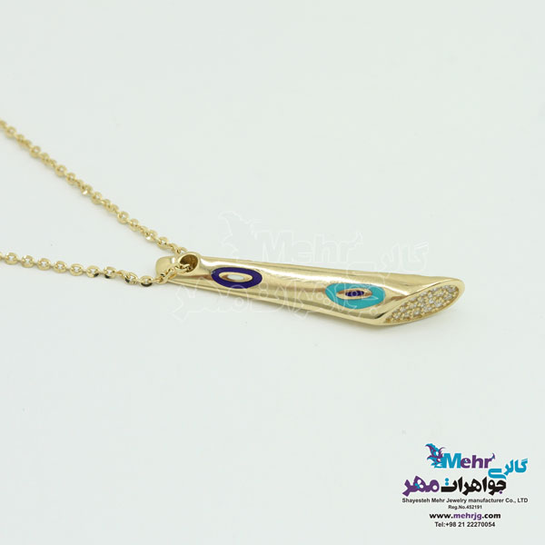 گردنبند طلا - طرح چشم نظر