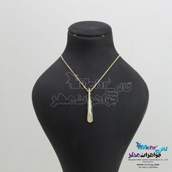 گردنبند طلا - طرح چشم نظر
