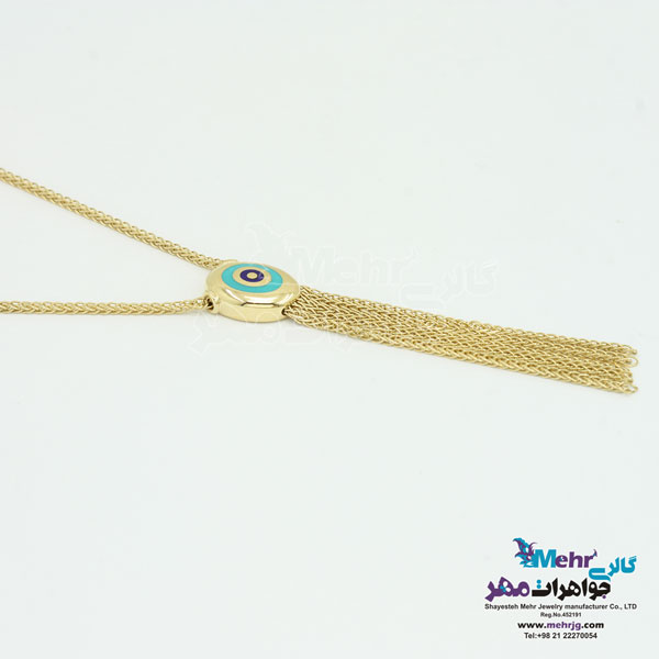 گردنبند طلا - طرح چشم نظر