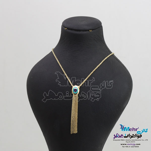 گردنبند طلا - طرح چشم نظر