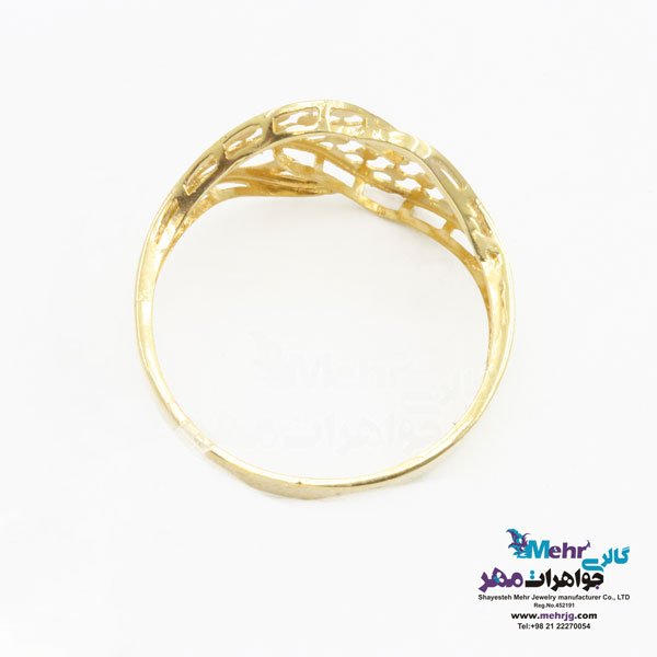 انگشتر طلا - طرح موج
