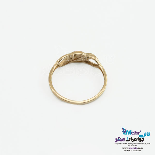 انگشتر طلا - طرح موج