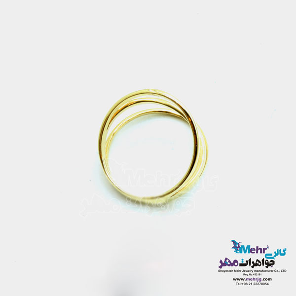 انگشتر طلا - طرح موج